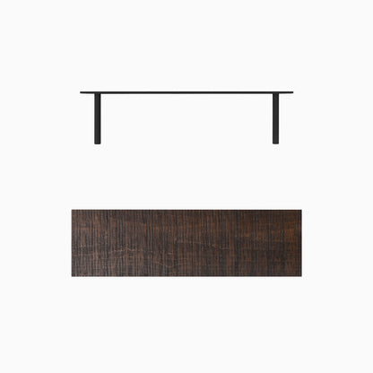 Aksel Espresso Rustic Floating Shelf