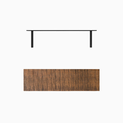 Aksel LED Nutmeg Rustic Floating Shelf