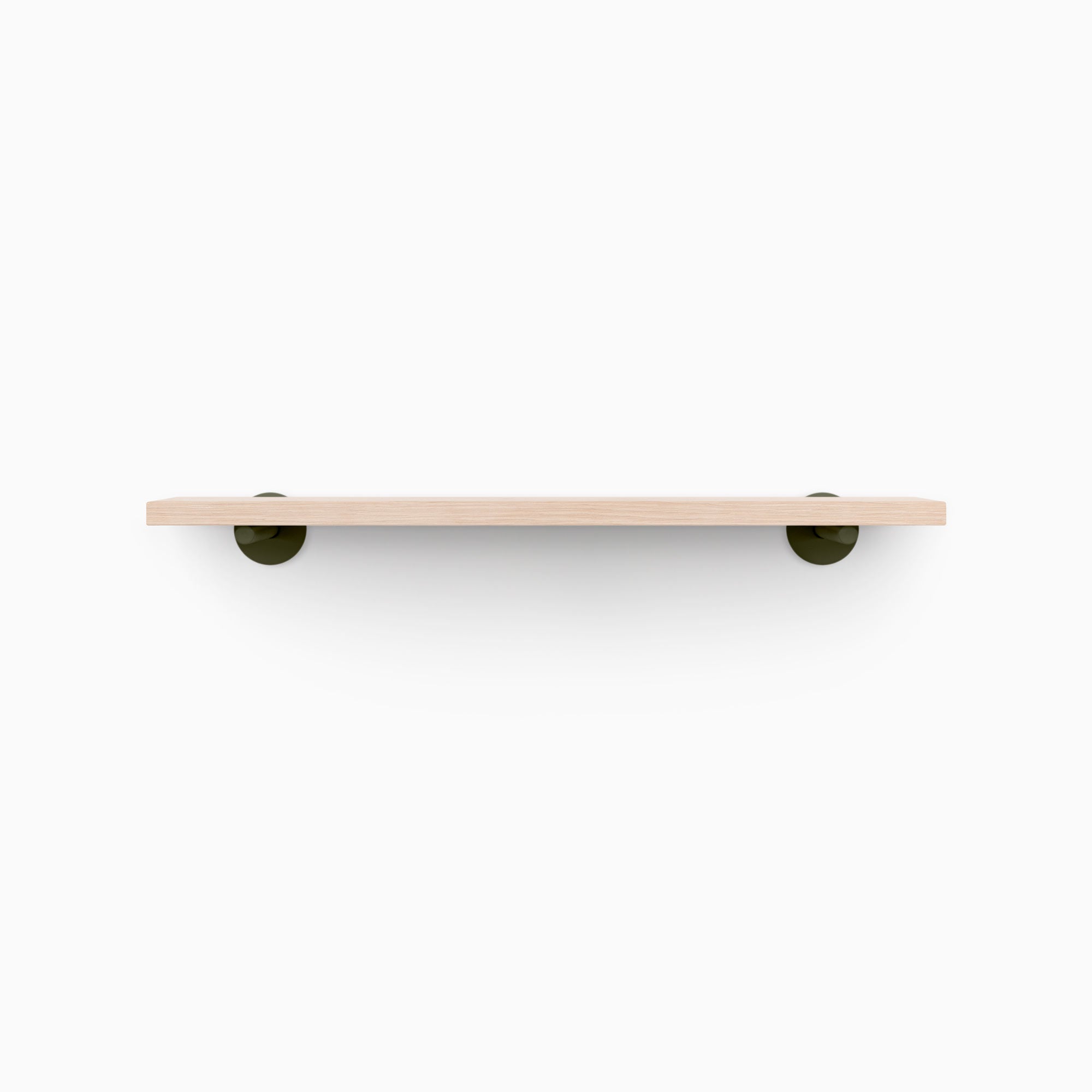 Roderick Glazed White Oak Wall Shelf