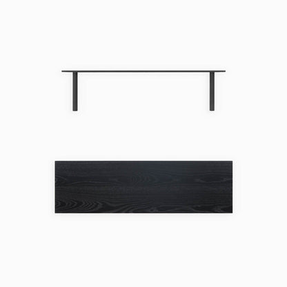 Aksel Black Ash Floating Shelf