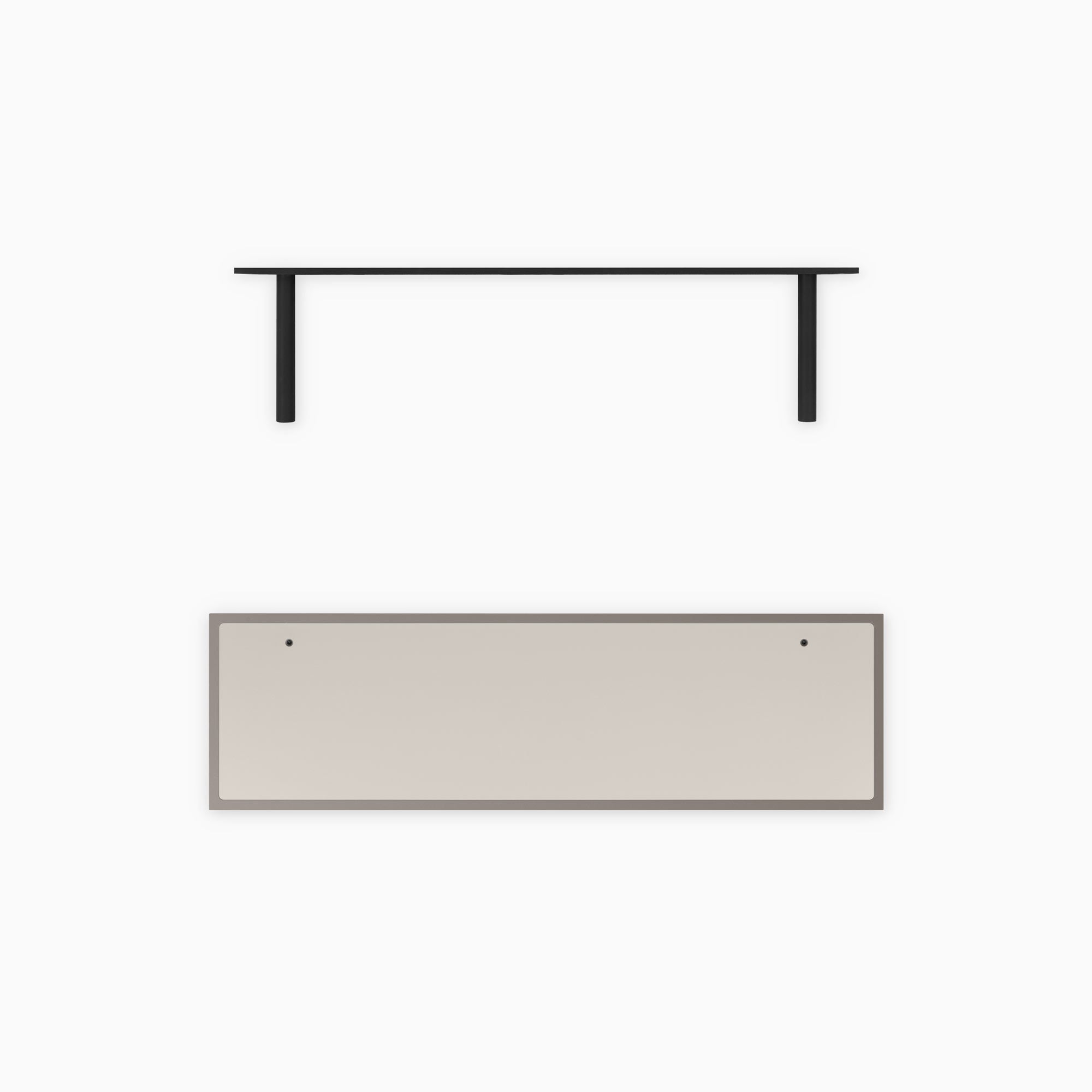 Aksel Inlay Arsenic Floating Shelf