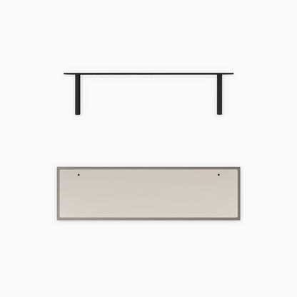 Aksel Inlay Arsenic Floating Shelf