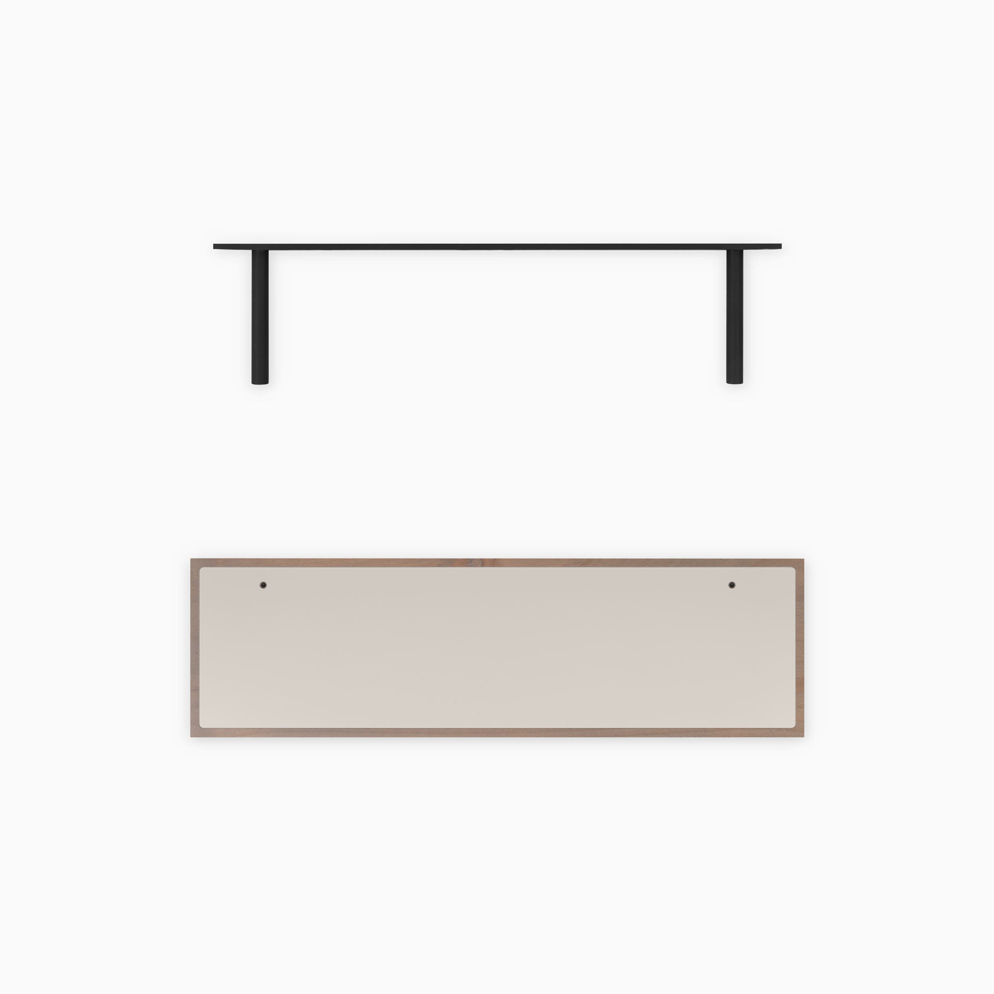 Aksel Inlay Hatch Grey Floating Shelf