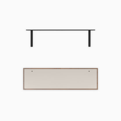 Aksel Inlay Hatch Grey Floating Shelf