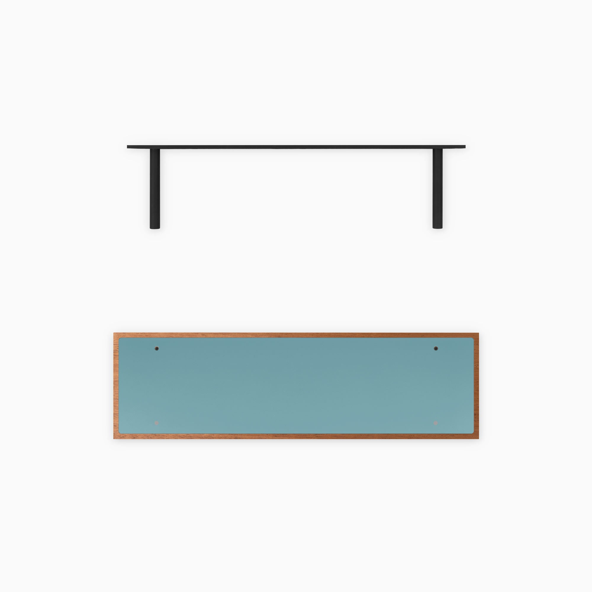 Aksel Inlay Mahogany Floating Shelf