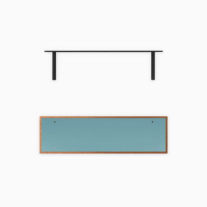 Aksel Inlay Mahogany Floating Shelf