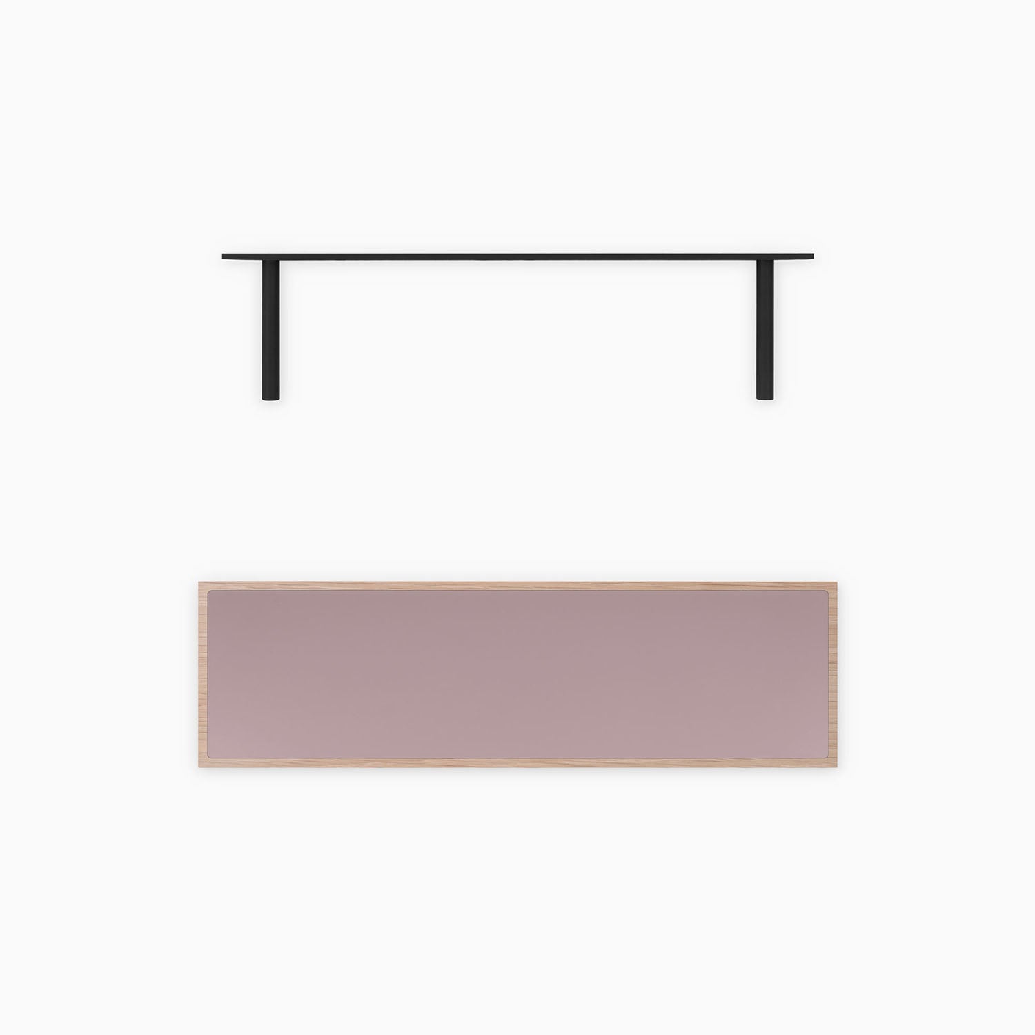 Aksel Inlay Glazed White Oak Floating Shelf