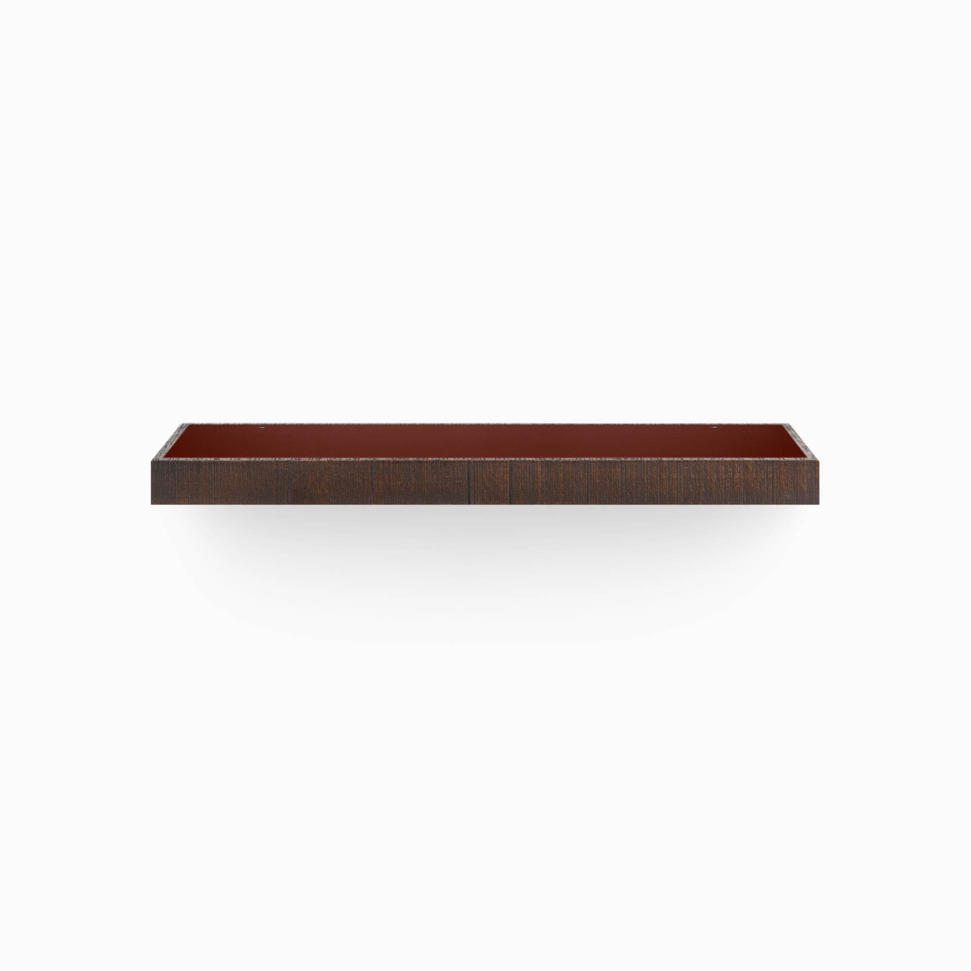 Aksel Inlay Espresso Rustic Floating Shelf