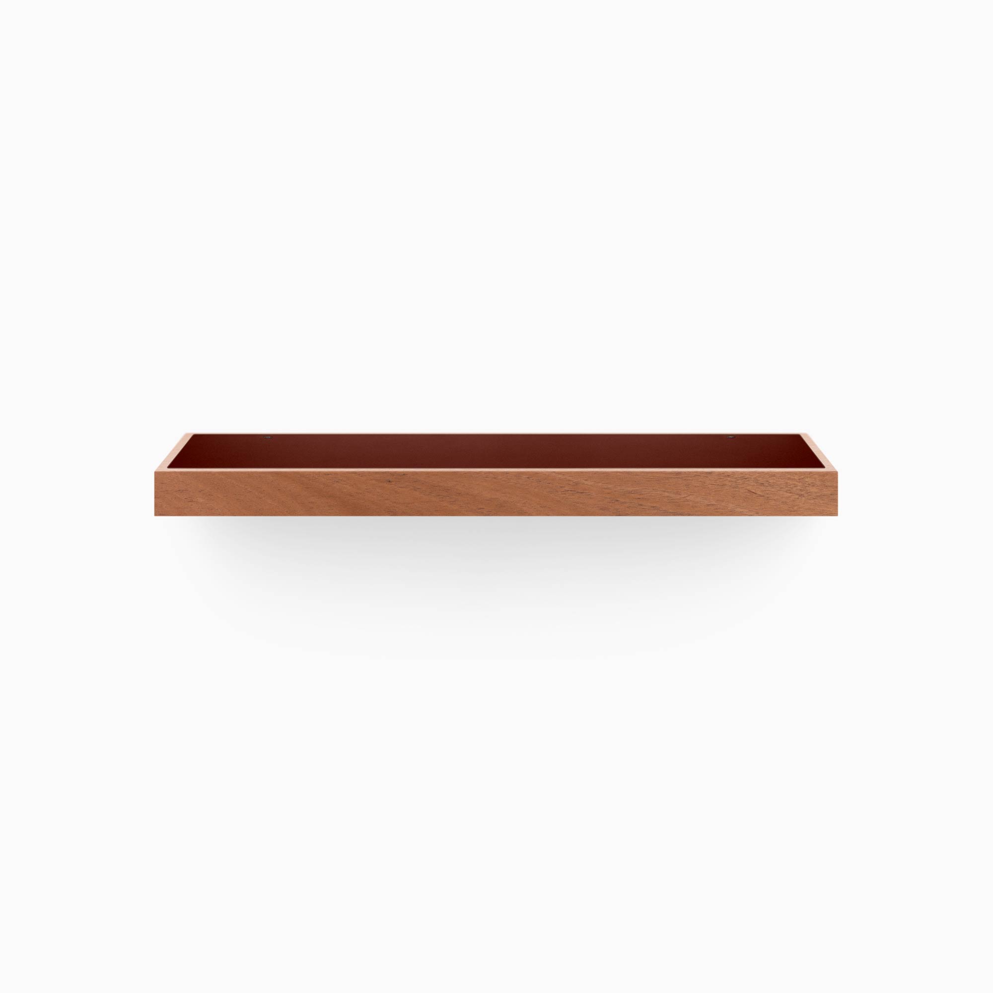 Aksel Inlay Mahogany Floating Shelf