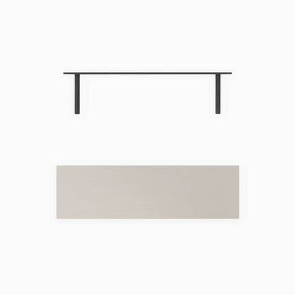 Aksel LED Concretey Floating Shelf