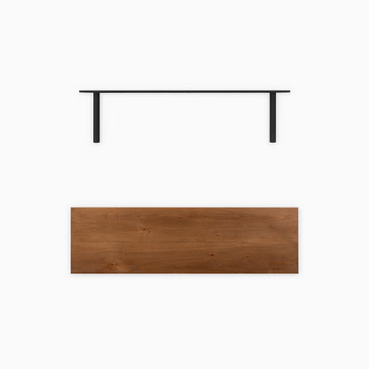 Aksel LED Nutmeg Floating Shelf