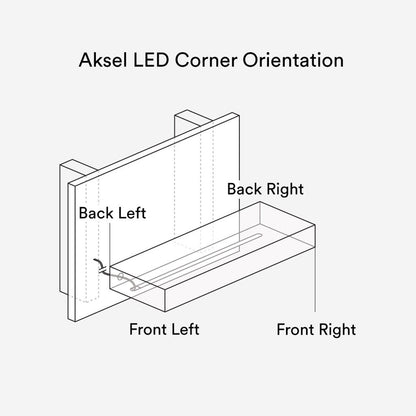 Aksel LED Dutch Mocha Floating Shelf