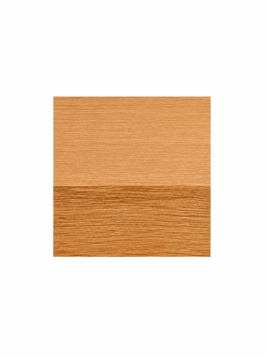 Clearance — Aksel Clear White Oak Floating Shelf — 33" Length x 8" Depth x 1.5" Thick