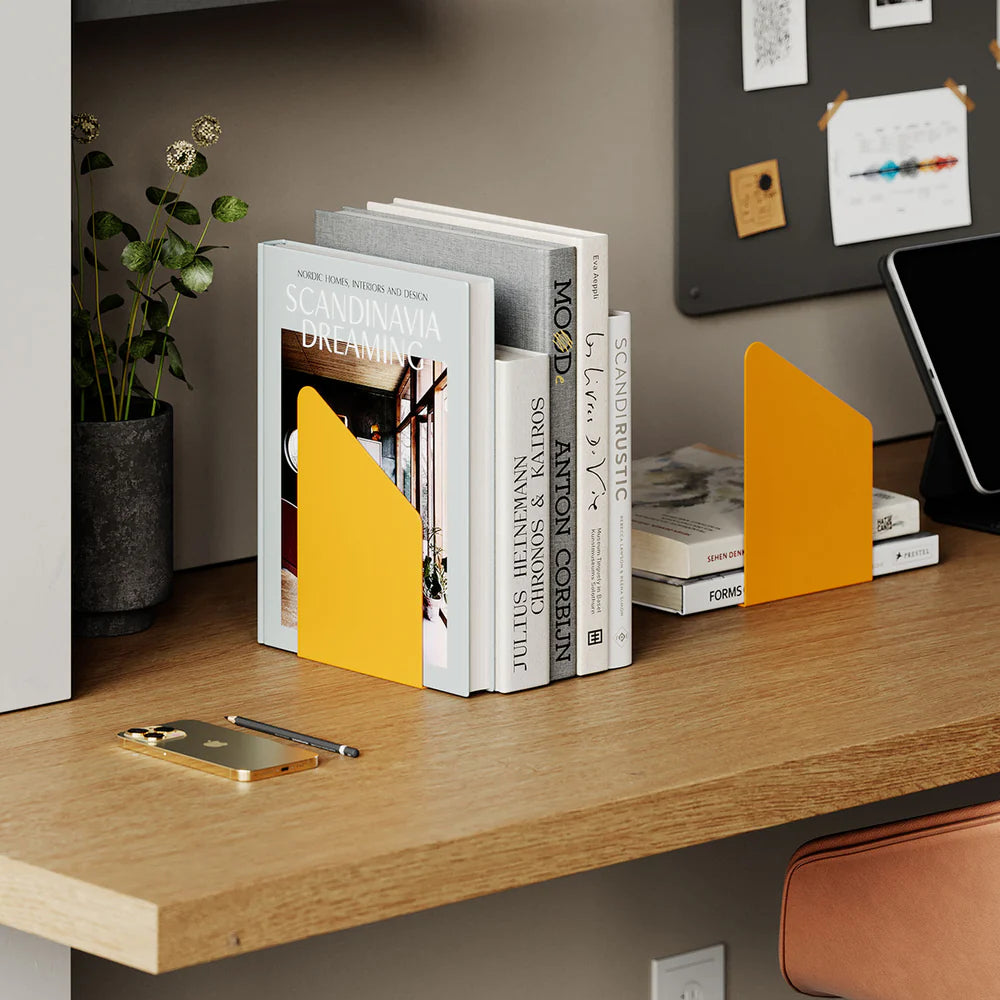 Geo Angle Black Bookend (Set of Two) — Clearance