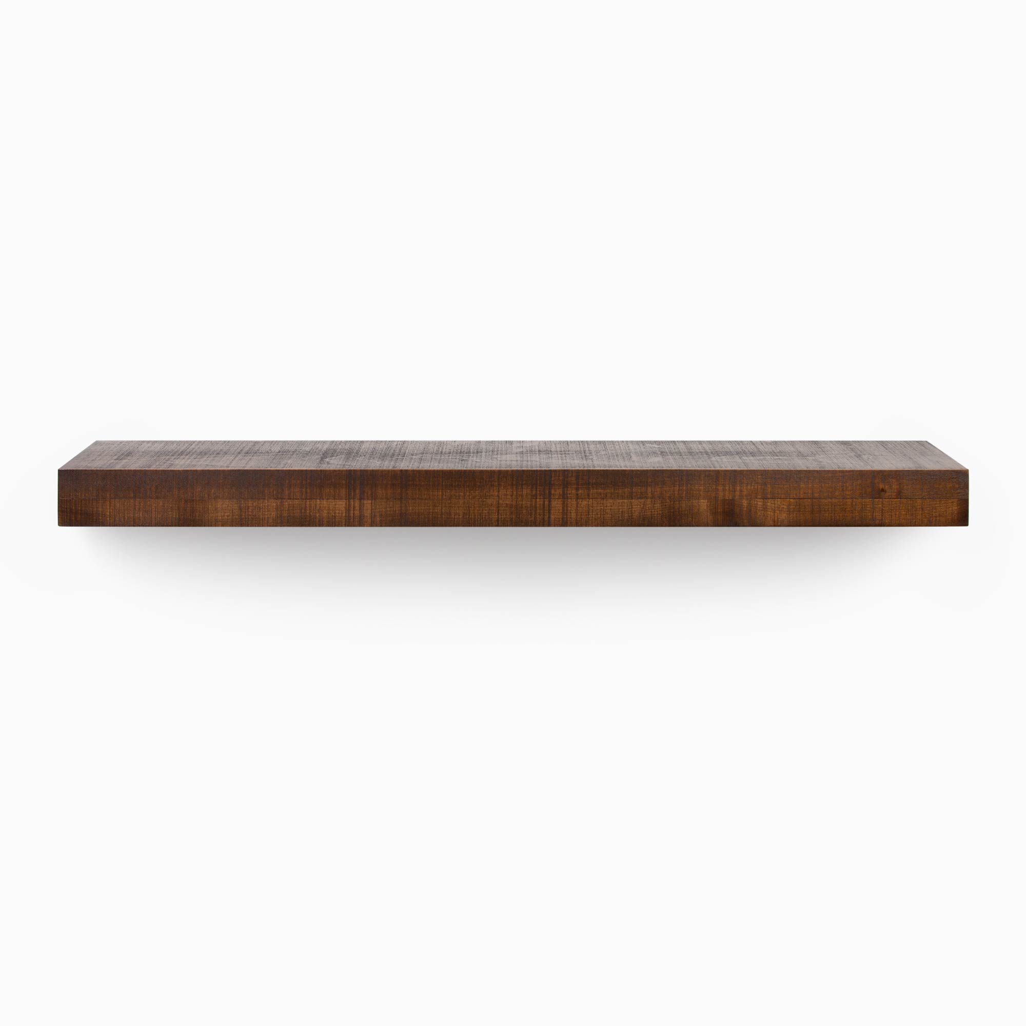 Glenn Espresso Rustic Floating Mantel