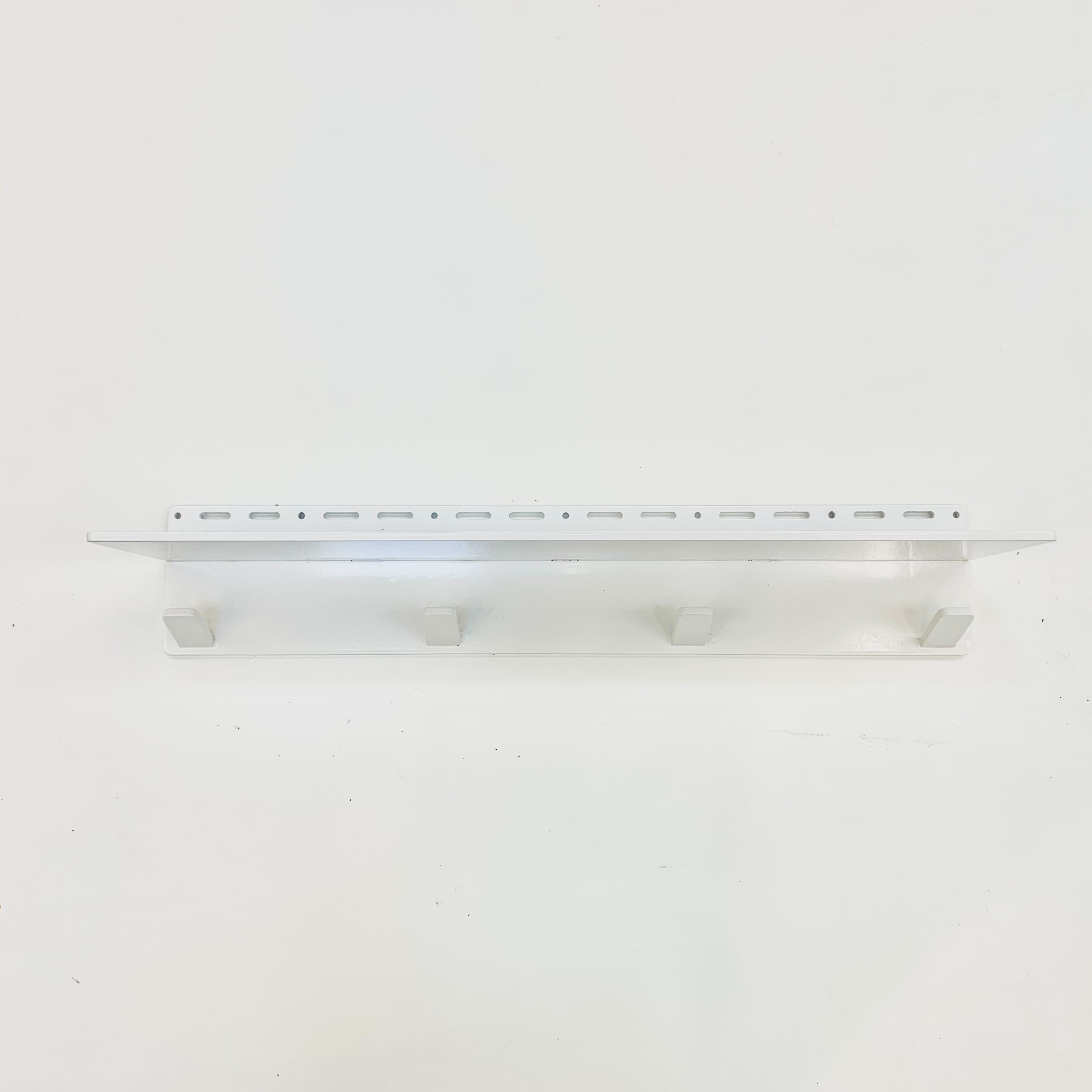 Tromso Steel Floating Shelf + Coat Rack — 24" length x 6" depth — clearance