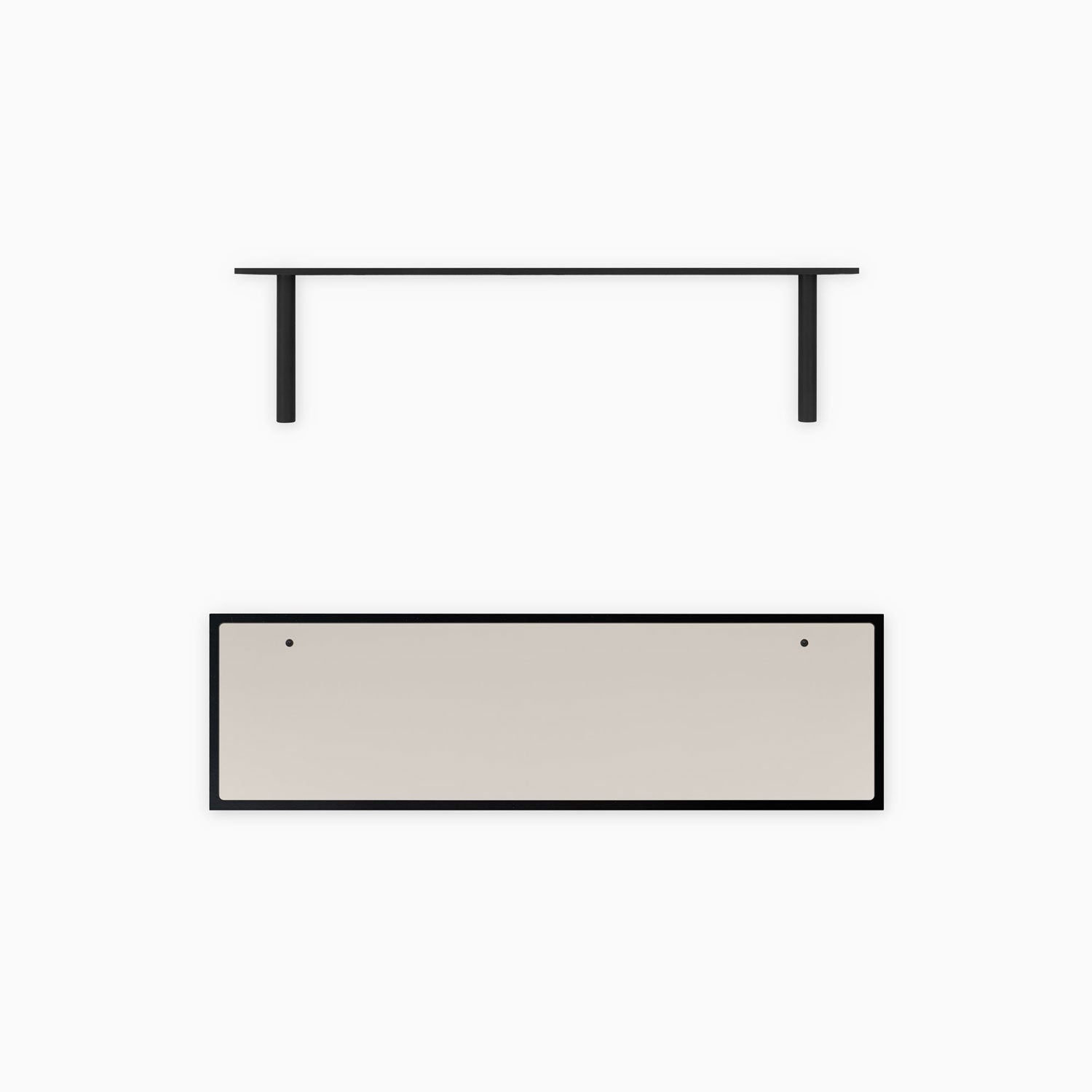 Aksel Inlay Black Floating Shelf