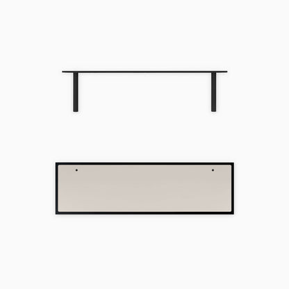 Aksel Inlay Black Floating Shelf