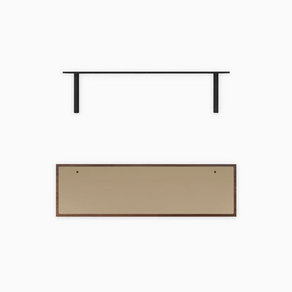 Aksel Inlay Walnut Floating Shelf