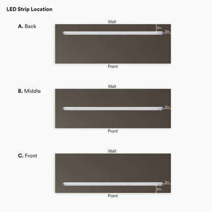 Aksel LED Tungsten Floating Shelf