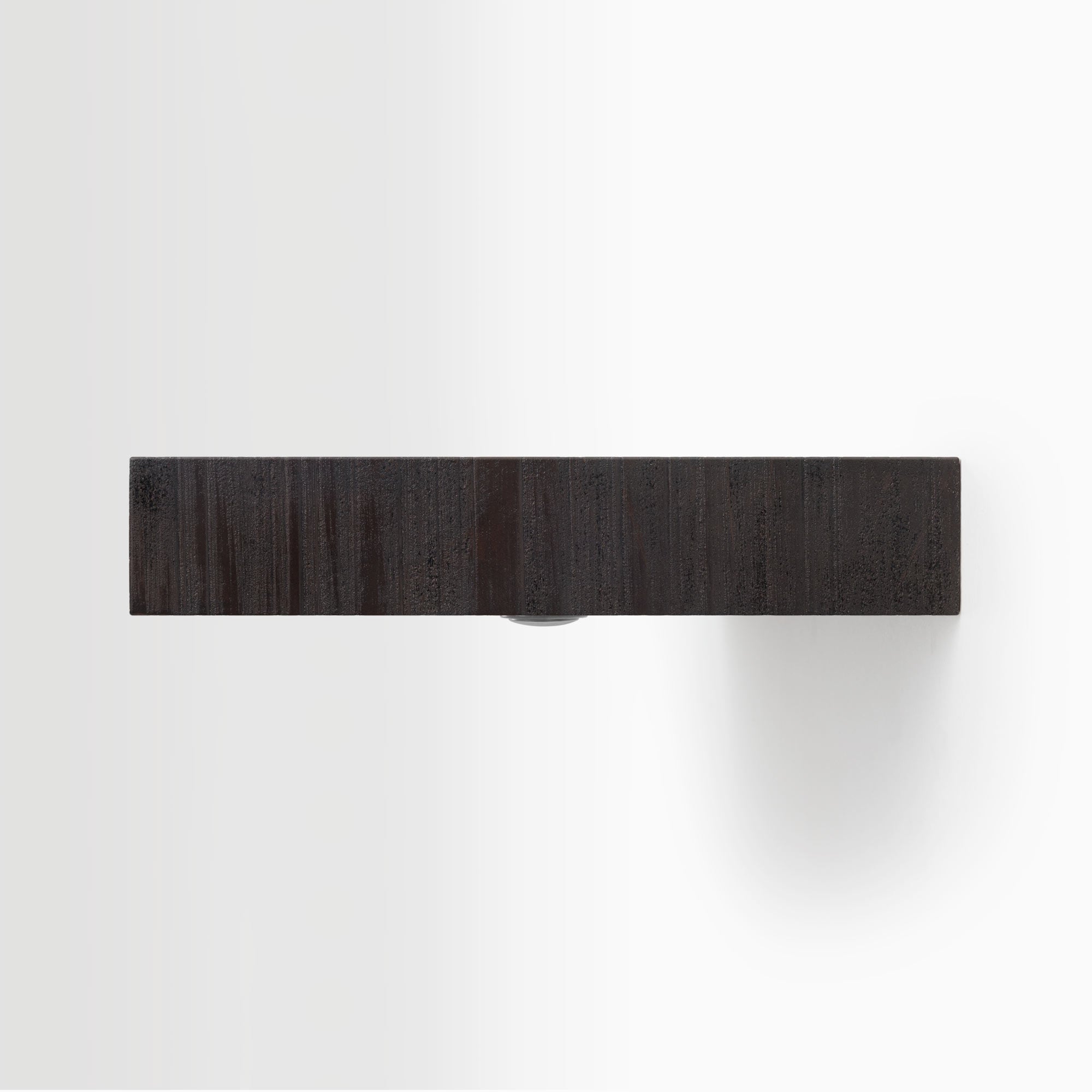 Aksel LED Espresso Rustic Floating Shelf