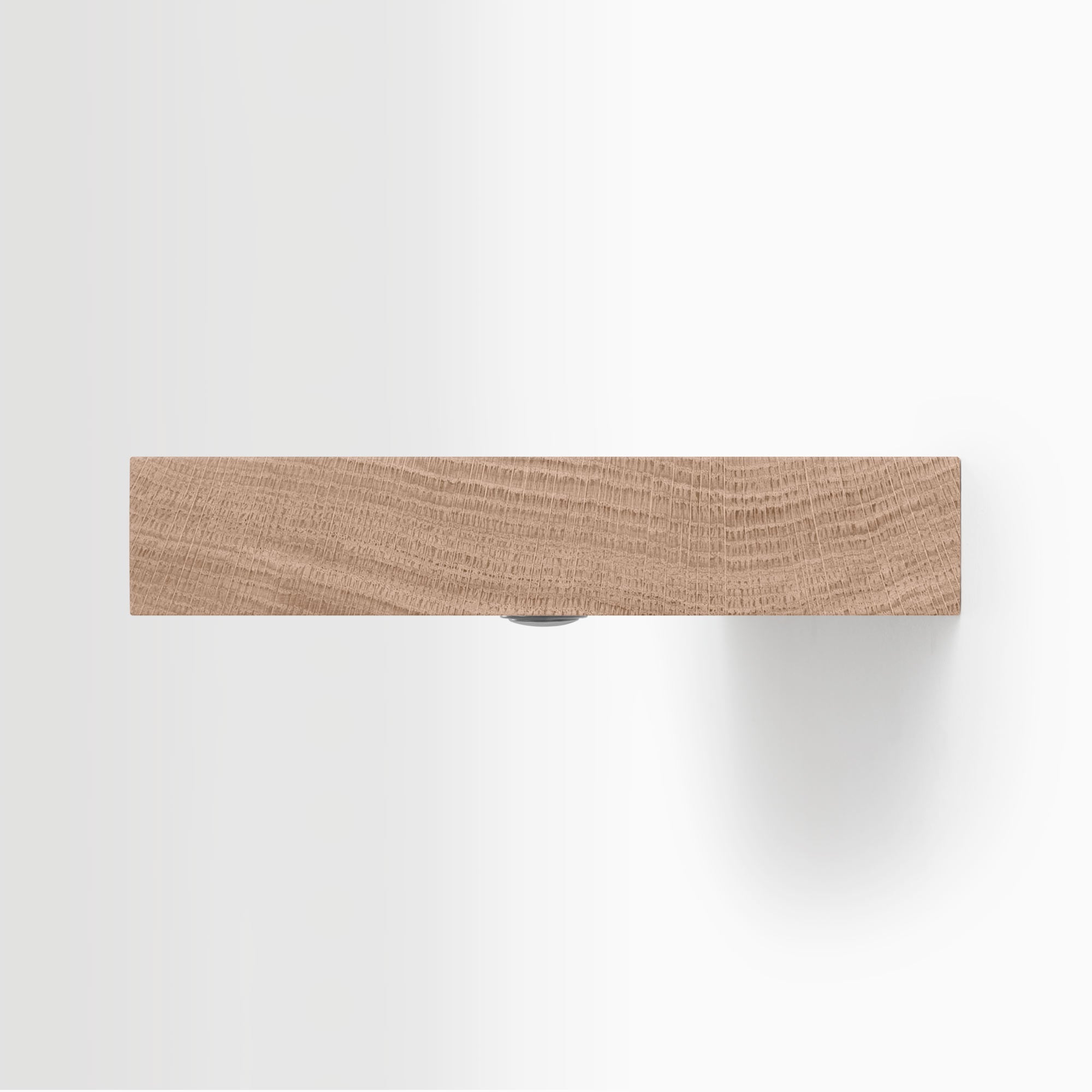 Aksel LED Glazed White Oak Floating Shelf