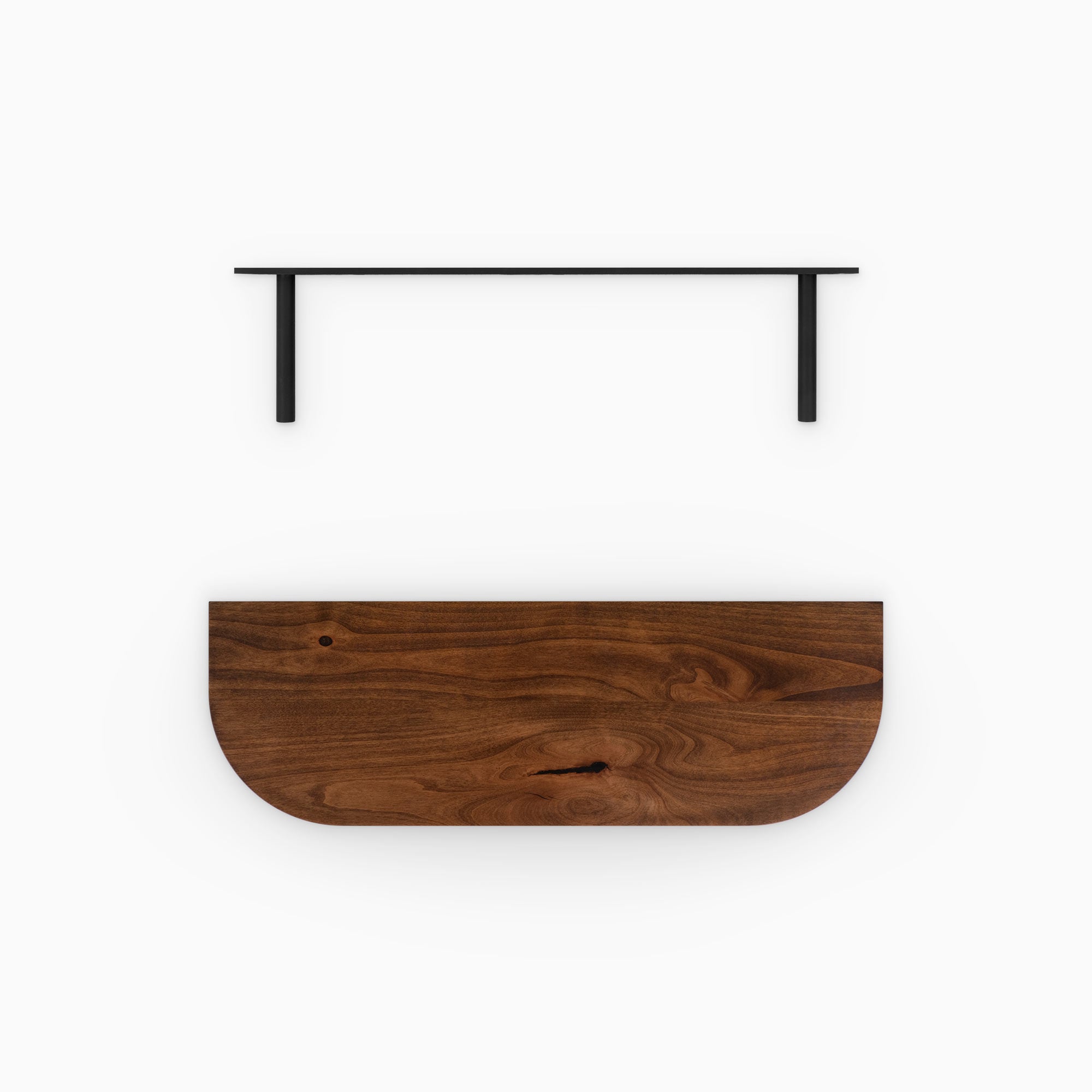 Aksel RADius Espresso Floating Shelf