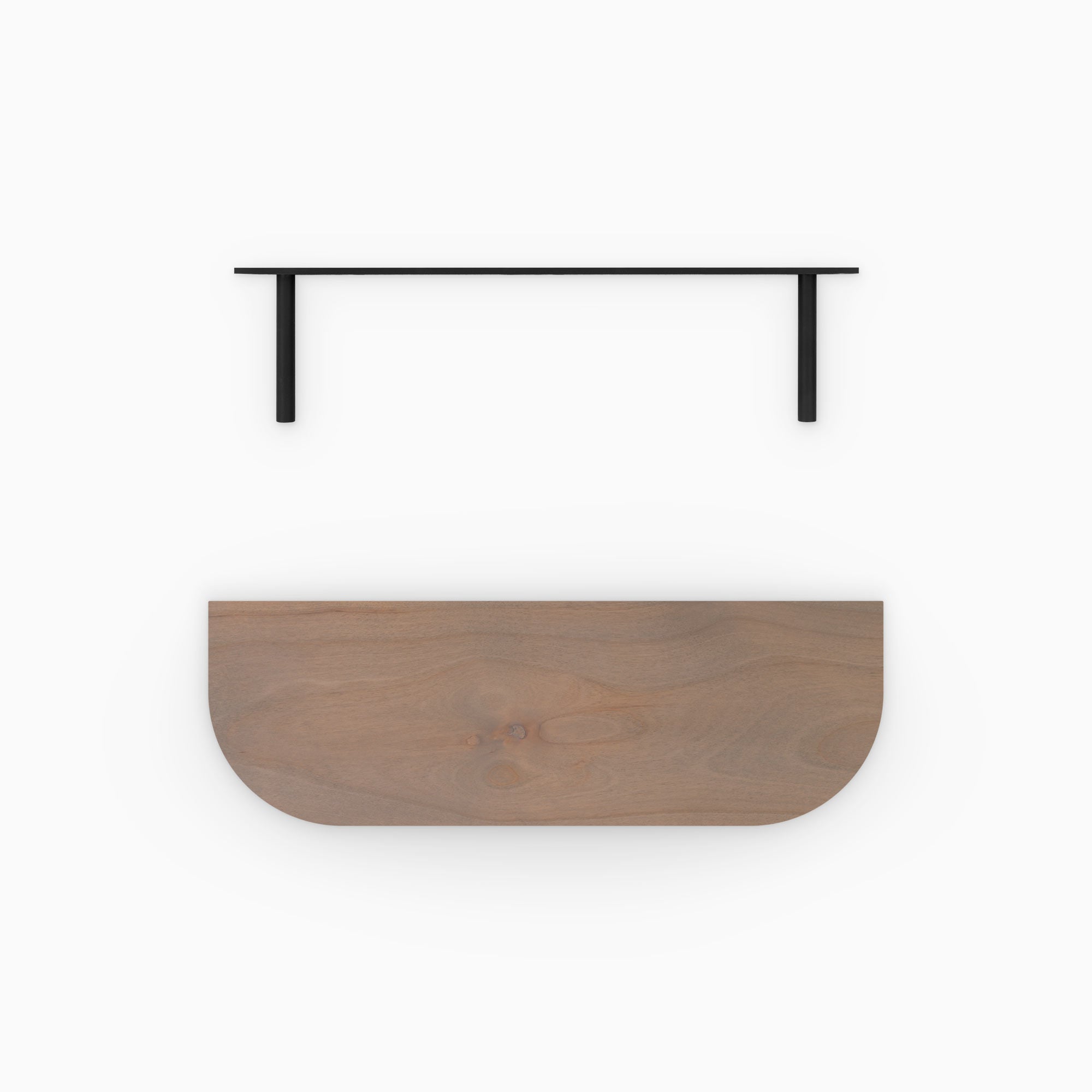 Aksel RADius Hatch Grey Floating Shelf