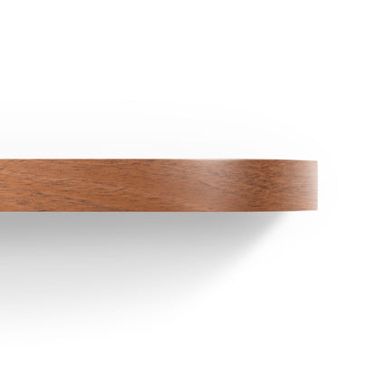 Aksel RADius Mahogany Floating Shelf