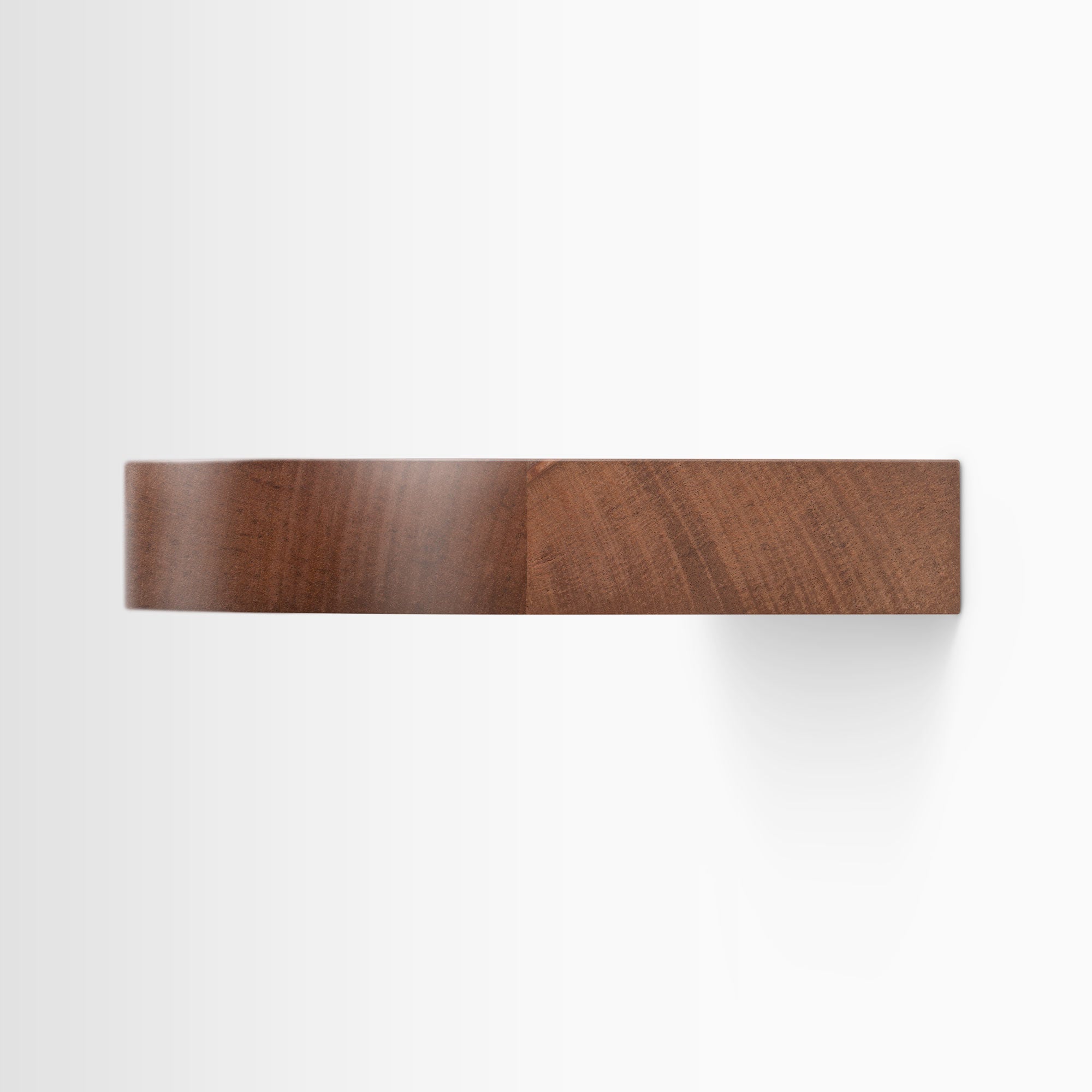 Aksel RADius Mahogany Floating Shelf