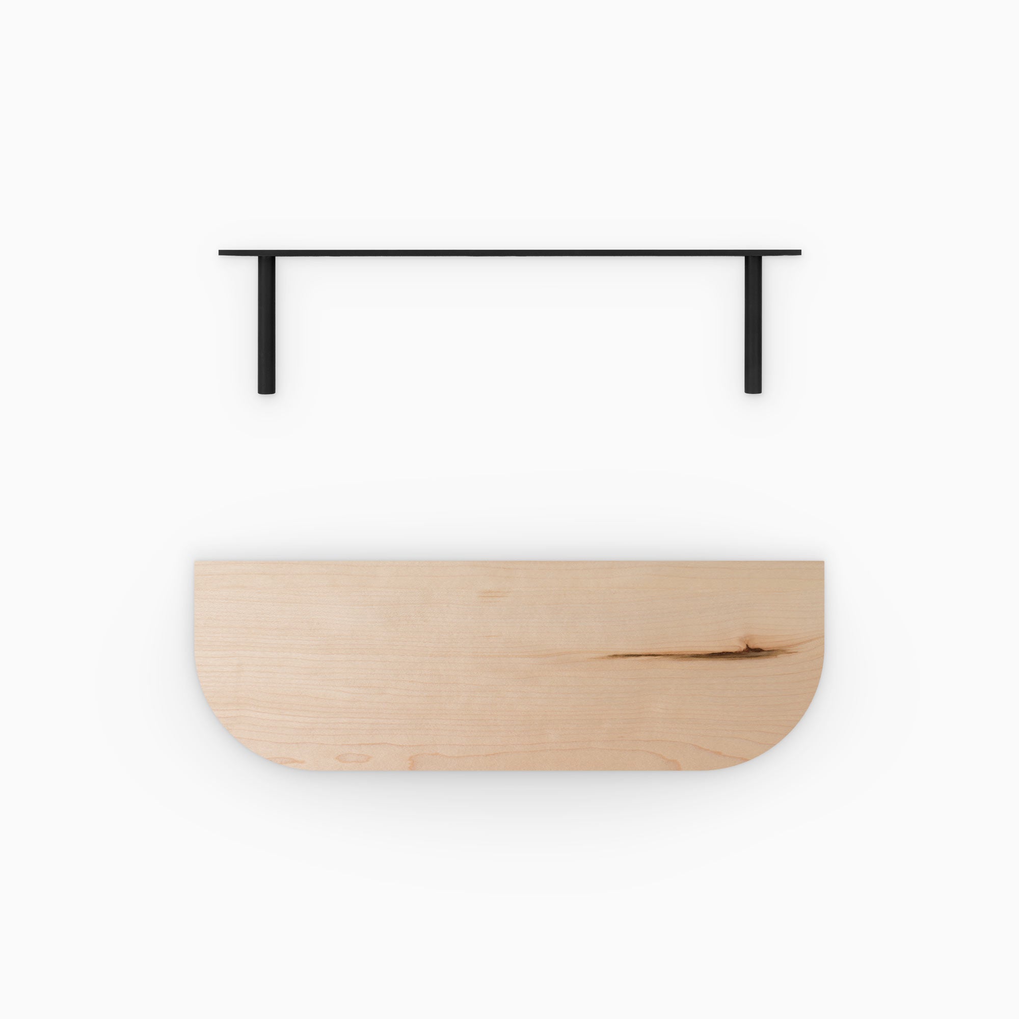 Aksel RADius Maple Floating Shelf