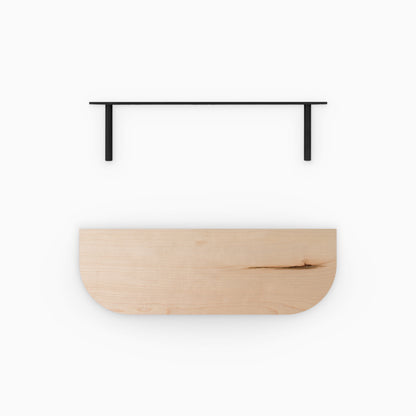 Aksel RADius Maple Floating Shelf