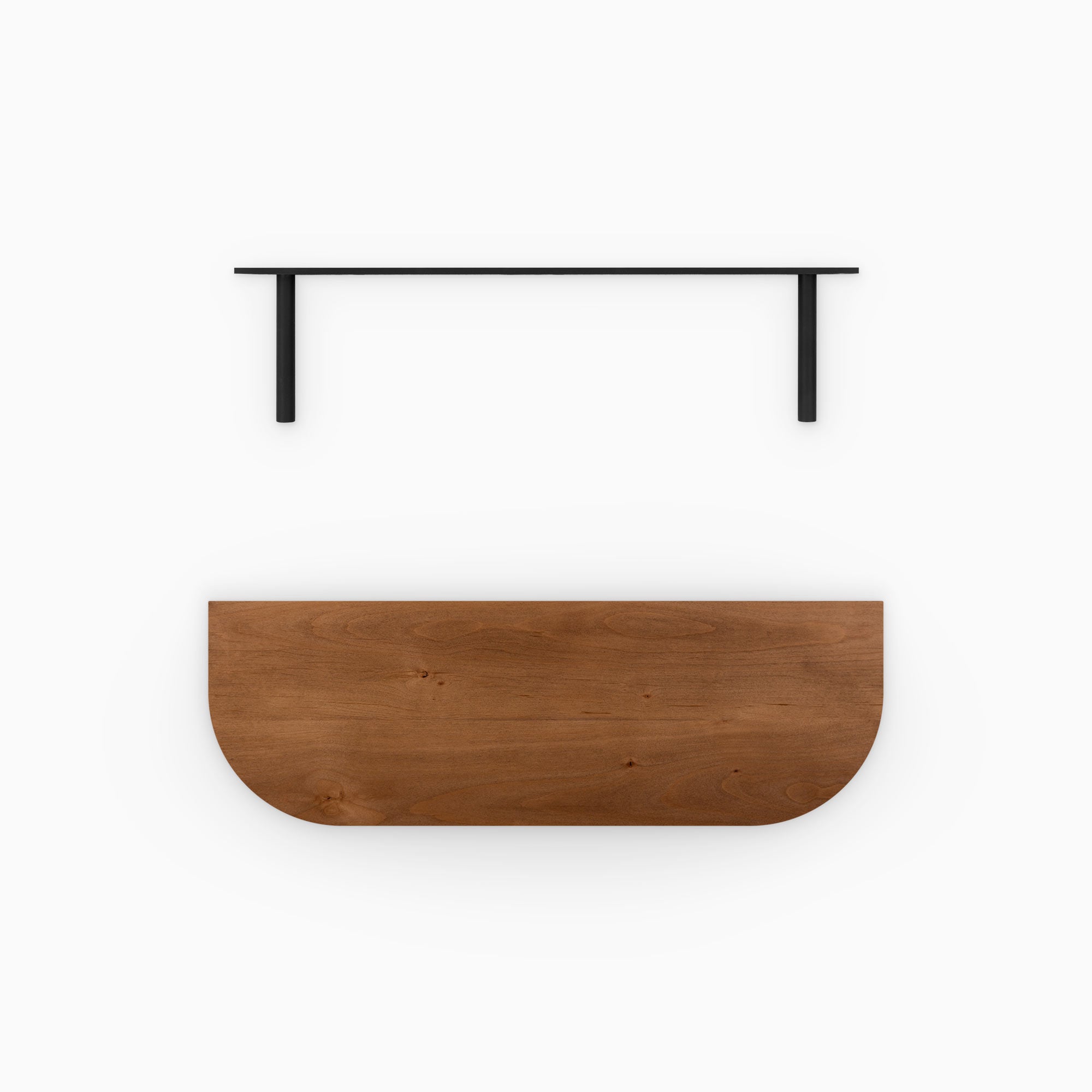 Aksel RADius Nutmeg Floating Shelf