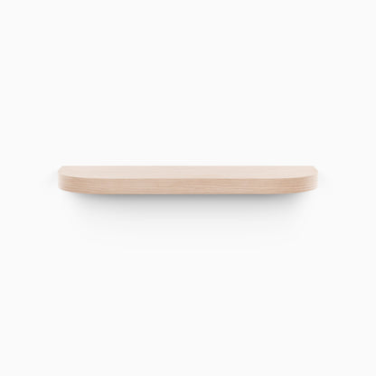 Aksel RADius Glazed White Oak Floating Shelf