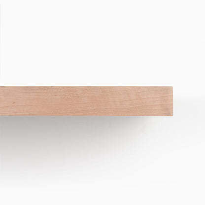 Aksel Unfinished Cherry Floating Shelf