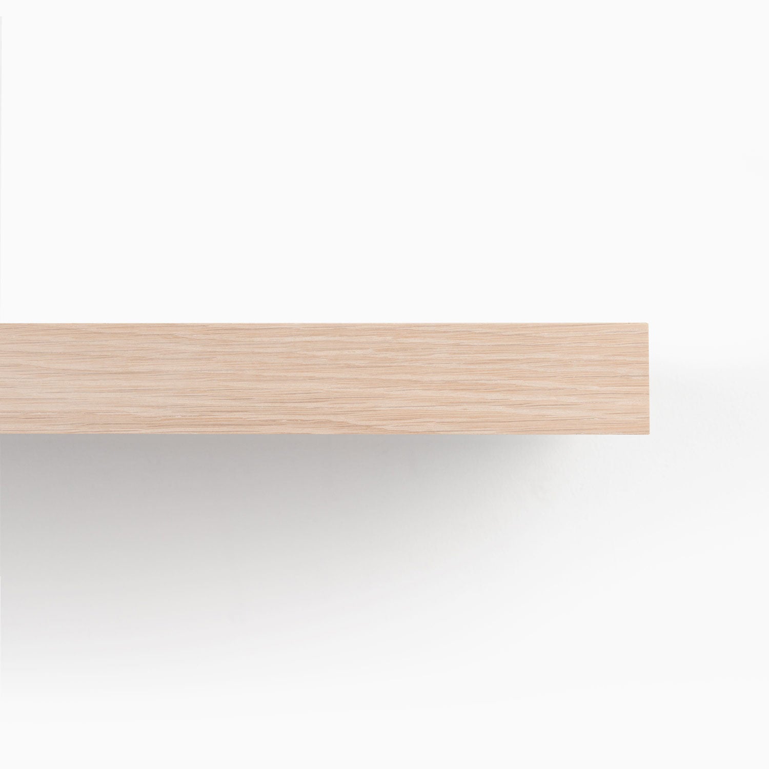 Aksel Unfinished White Oak Floating Shelf