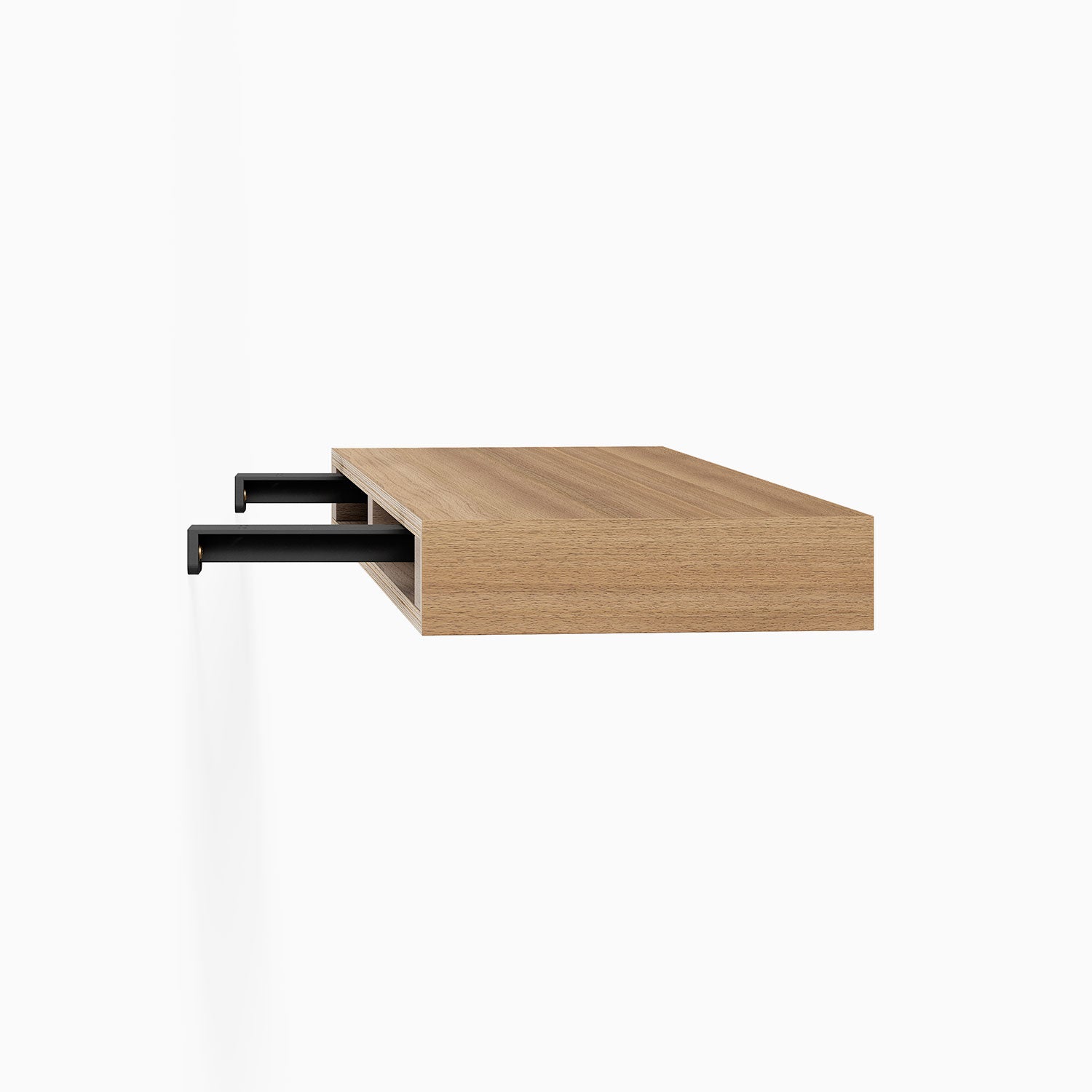 Aksel Hollow Core Single Rod Floating Shelf Bracket