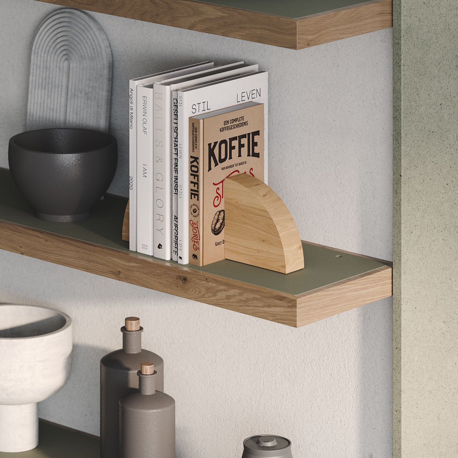 Aksel Inlay White Oak Floating Shelf