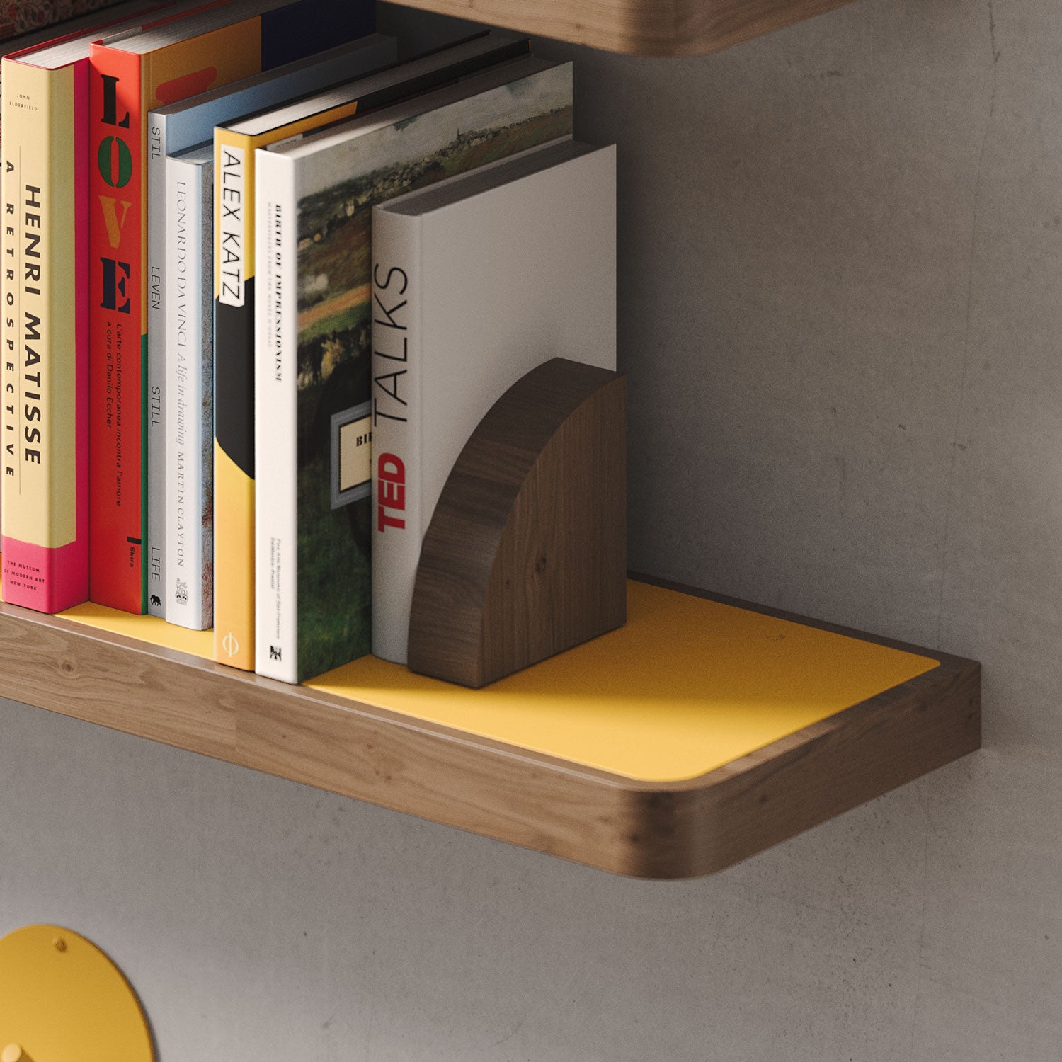 Aksel Inlay Walnut Floating Shelf