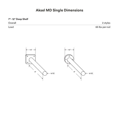 Aksel MD Floating Shelf Brackets