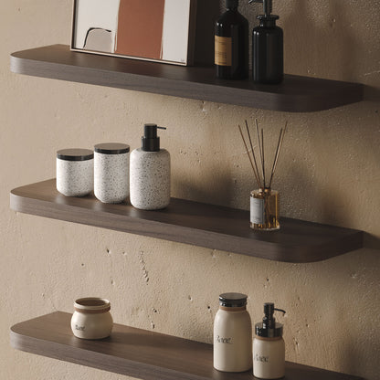 Aksel RADius Walnut Floating Shelf