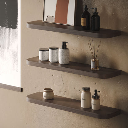 Aksel RADius Walnut Floating Shelf