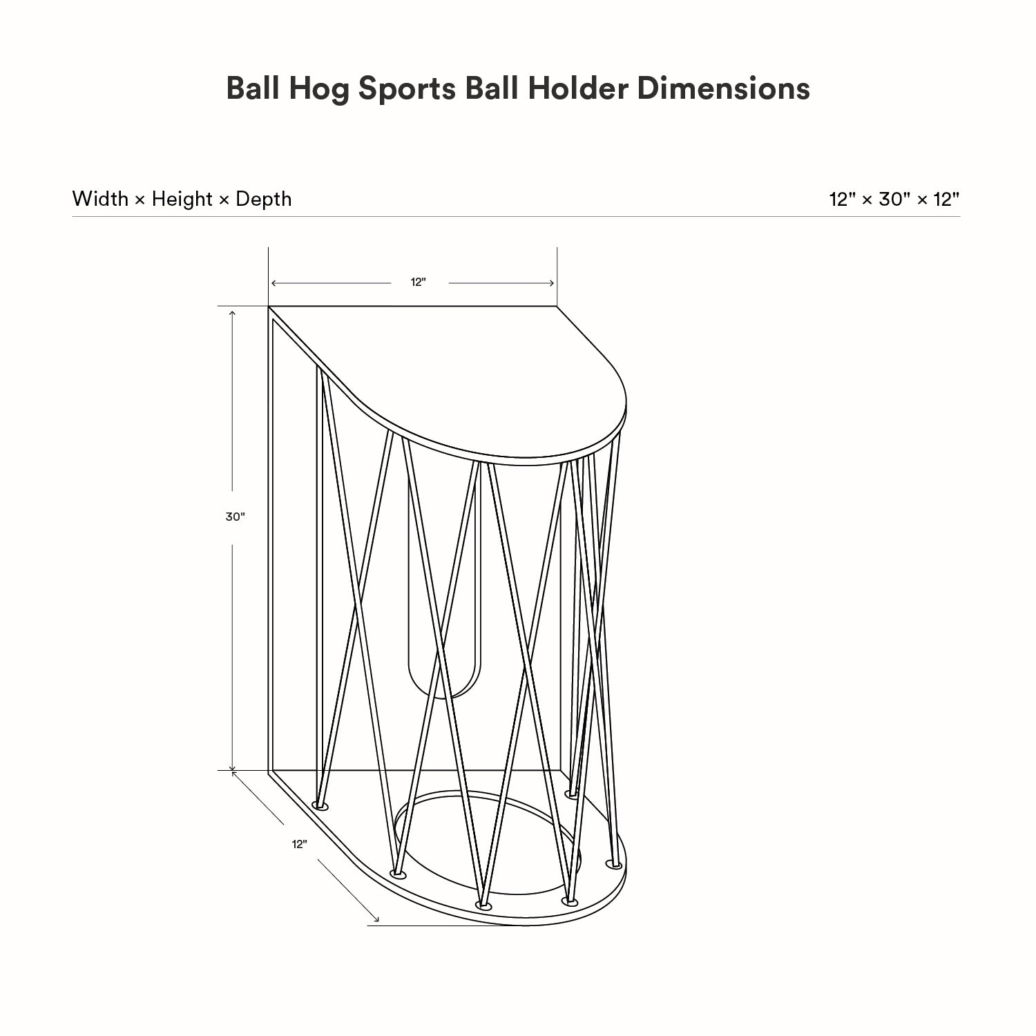 Ball Hog Basketball Shelf
