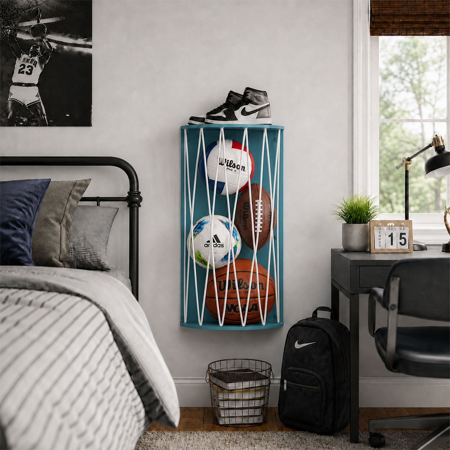 Ball Hog Basketball Shelf
