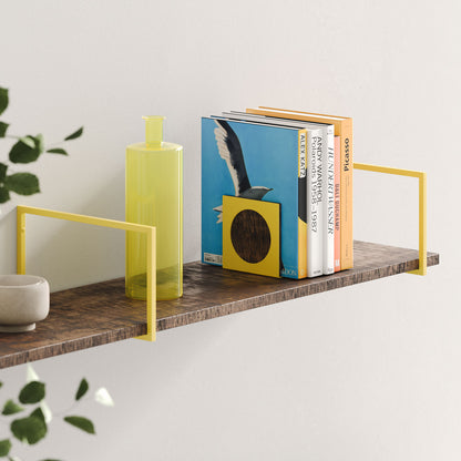 Bart Nutmeg Rustic Wall Shelf