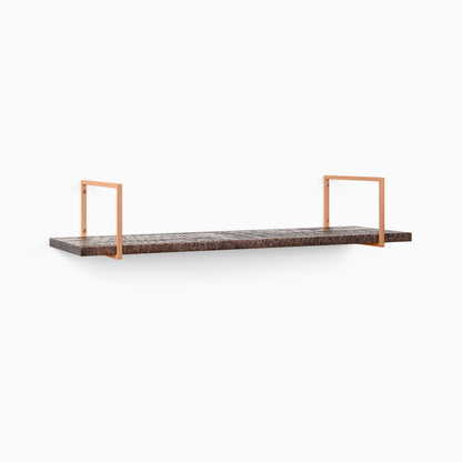 Bart Espresso Rustic Wall Shelf