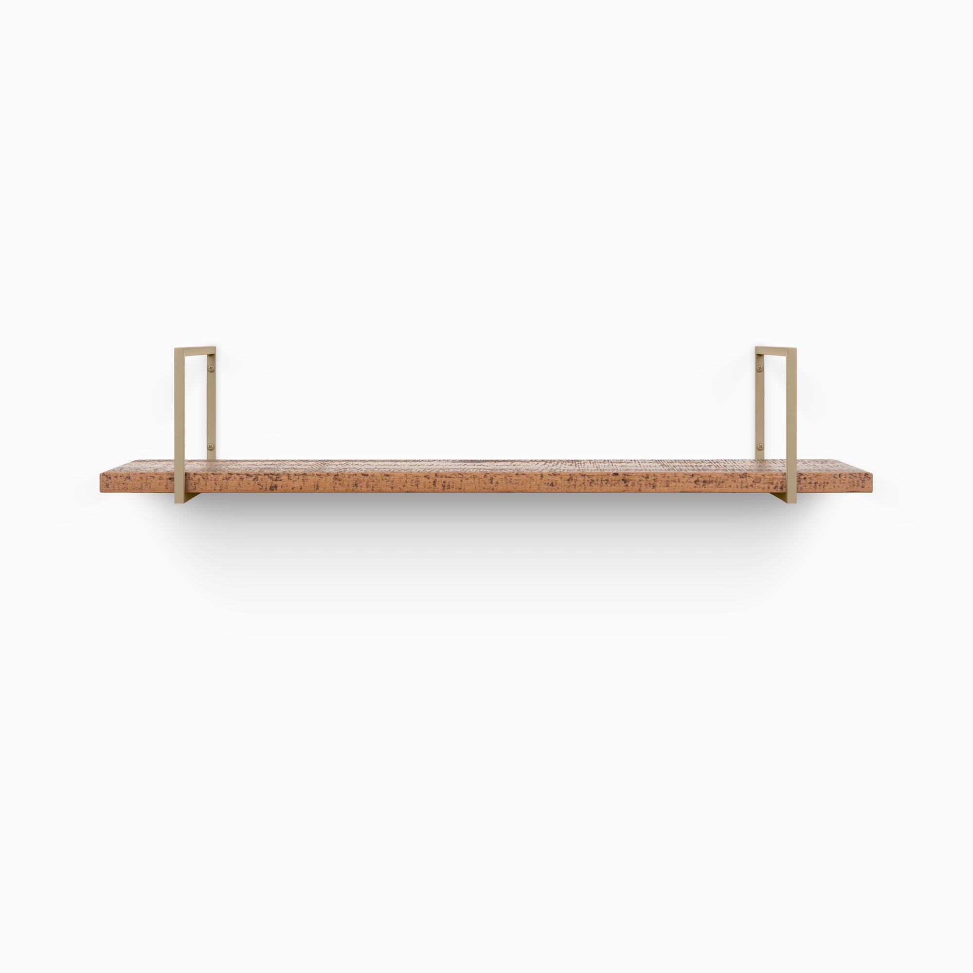 Bart Nutmeg Rustic Wall Shelf