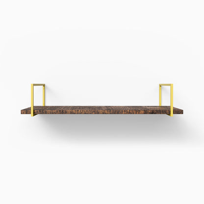 Bart Espresso Rustic Wall Shelf