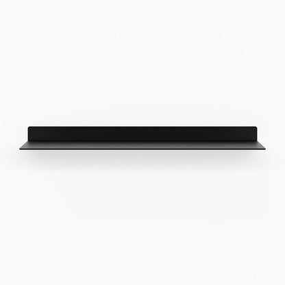 Beefy Bender FM 1 Metal Wall Shelf in matte black, minimalist metal floating shelf designed for sturdy, functional wall display and organization.