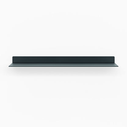 Beefy Bender FM 1 Metal Wall Shelf in dark steel blue, minimalist metal floating shelf crafted for sturdy, functional wall display and organization.